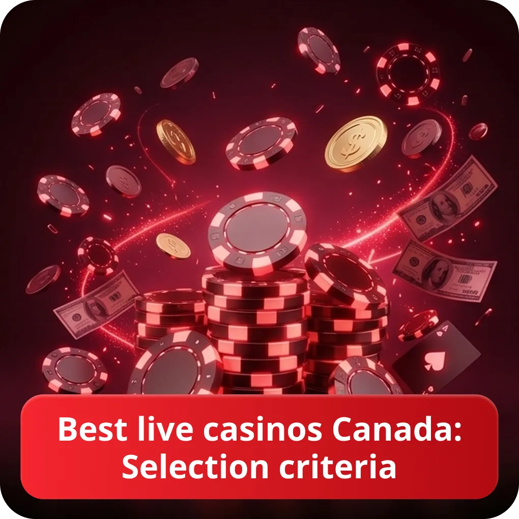 Best live casinos Canada — selection criteria