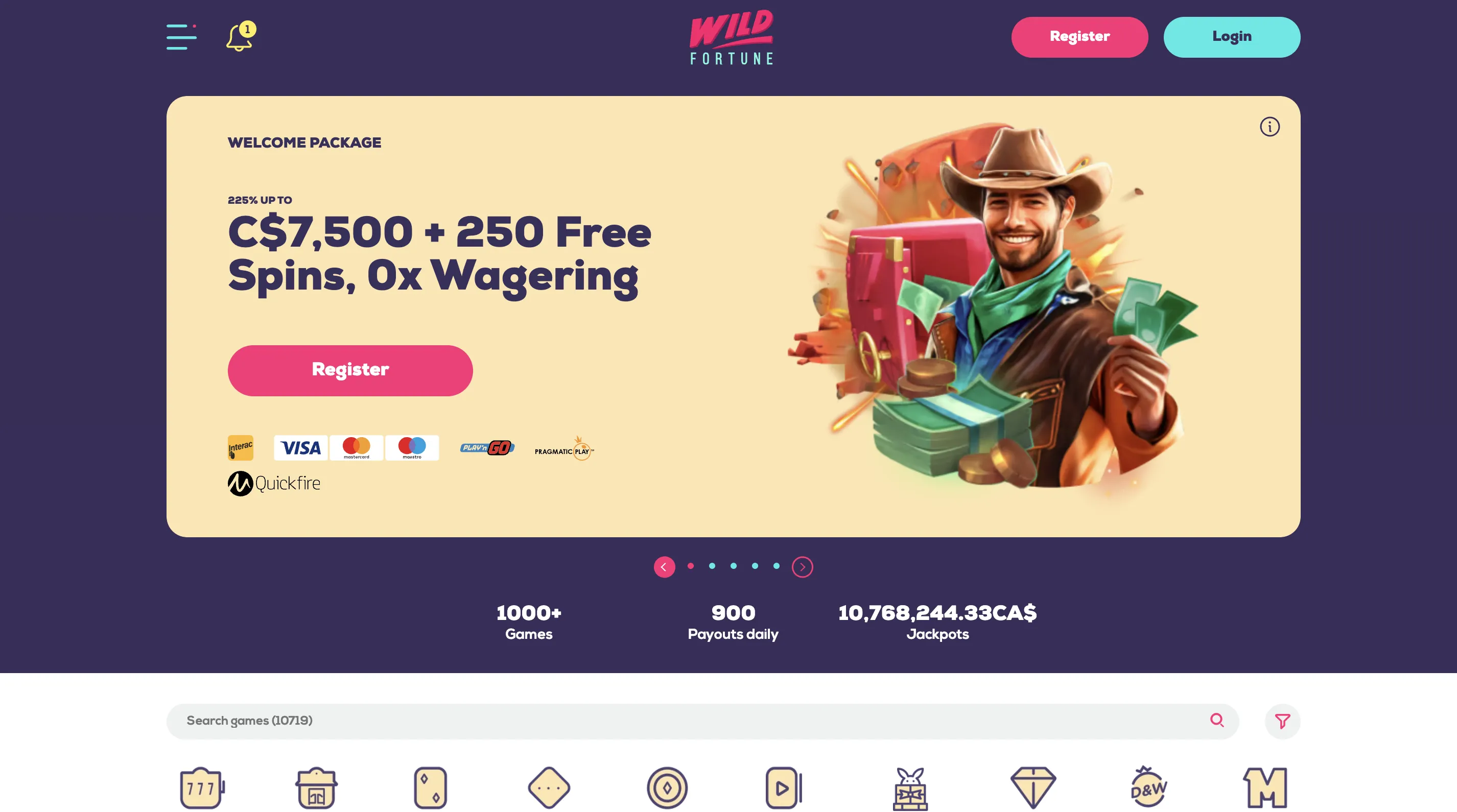 Bonuses and promotions at Interac casinos Canada